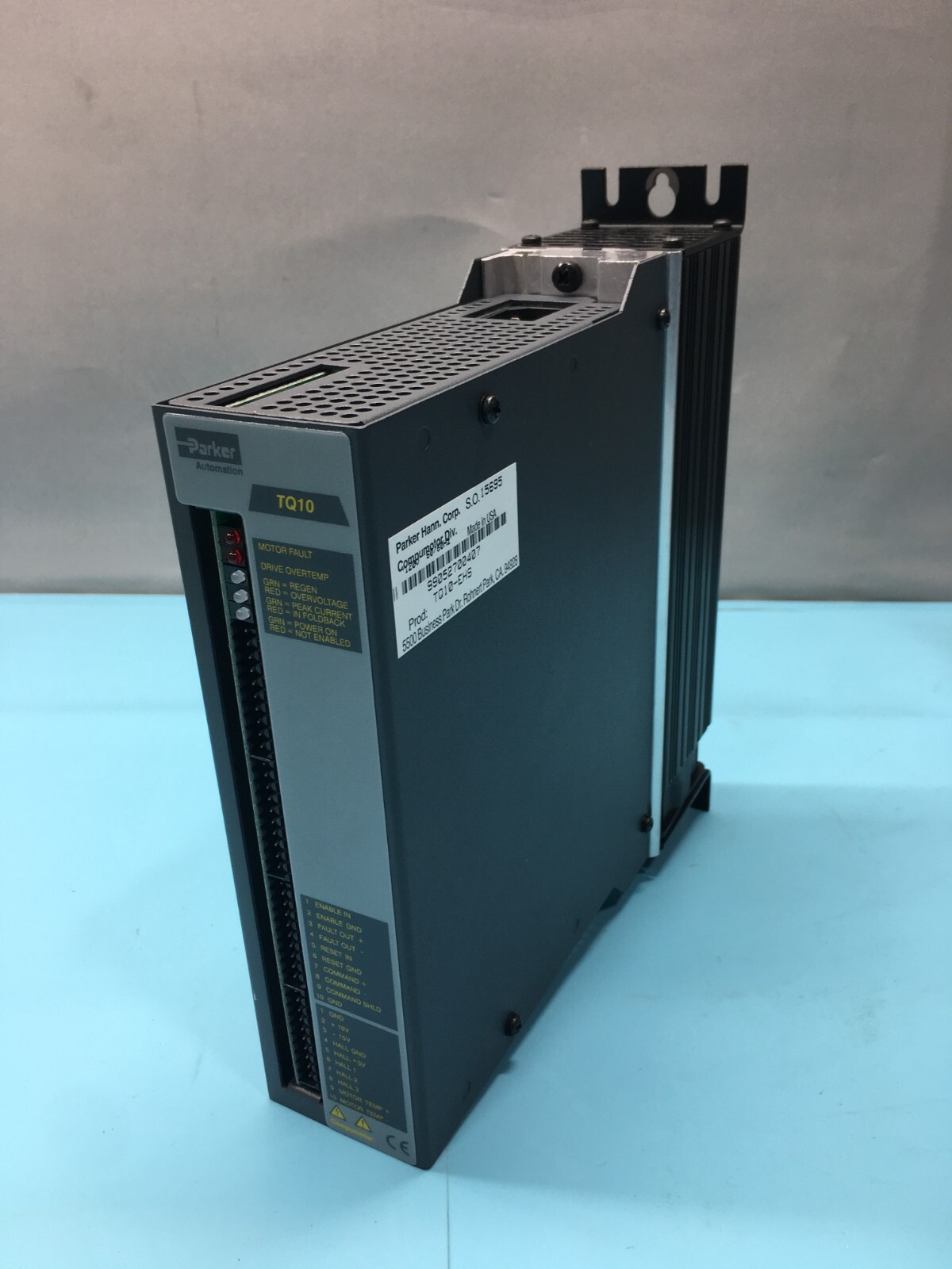 PARKER HANN COMPUMOTOR TQ10-EHS TORQUE SERVO MOTOR DRIVER, 122396