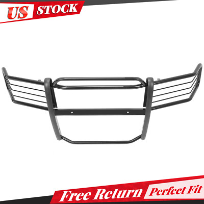 For 2007-2013 Chevy Silverado GMC Sierra 1500 Bumper Grille Brush Guard Black