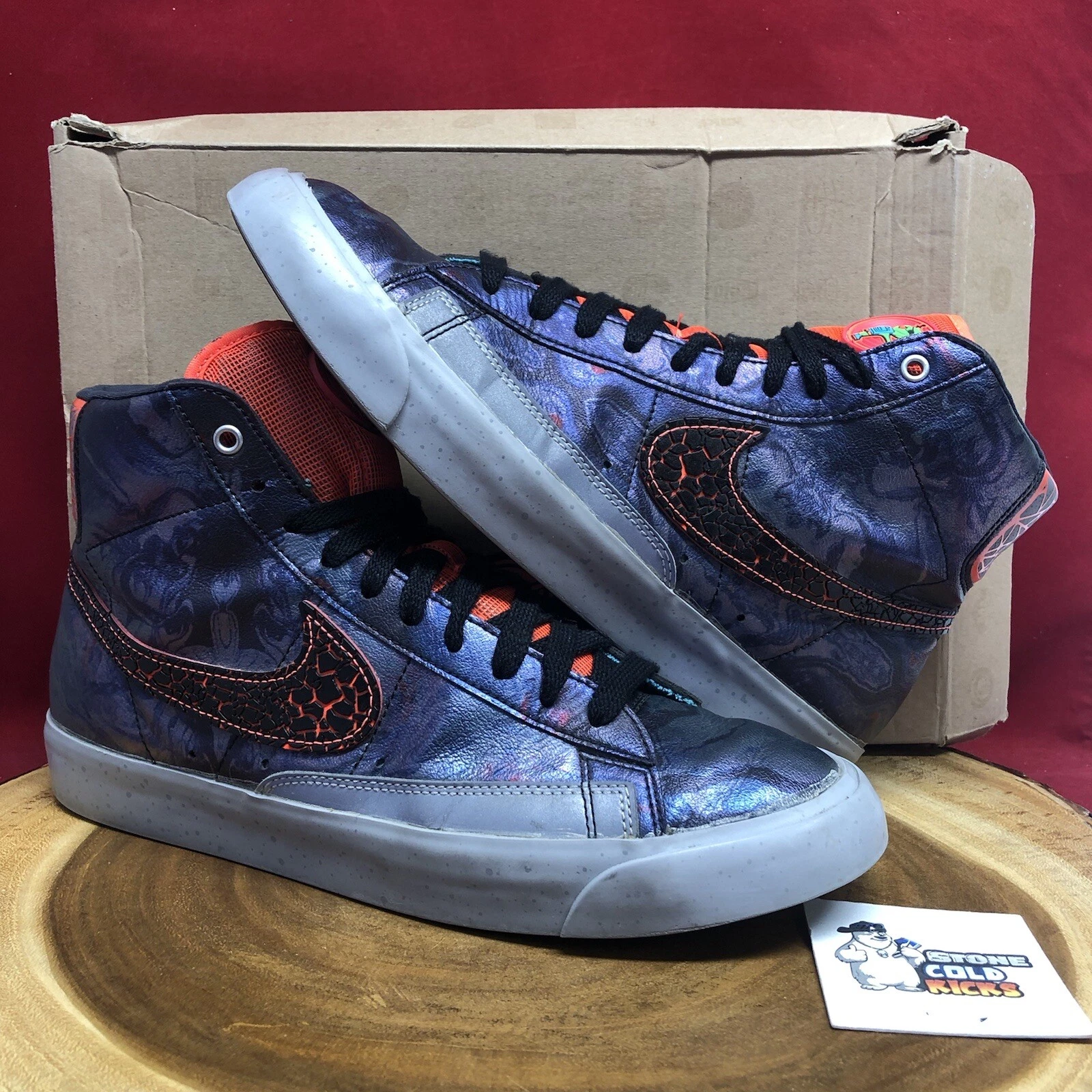 NIKE BLAZER MID PRM QS AREA 72 ALL STAR TOTAL CRIMSON SUPREME taille 9,5 598124 800