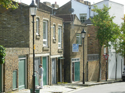 Foto 6x4 Barnsbury Terrasse, Barnsbury Islington Ein Maler besucht ein g c2010