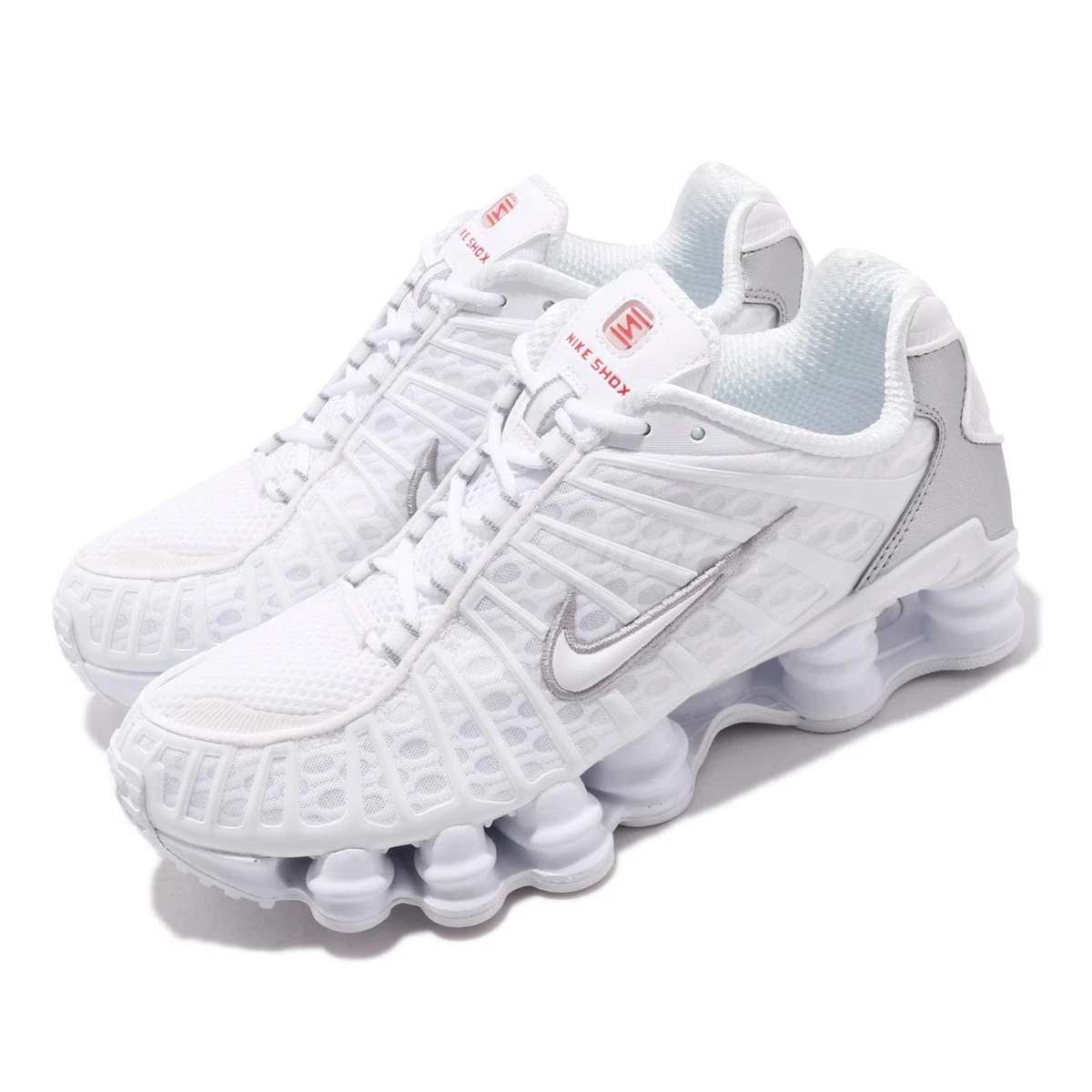 Nike Wmns Shox TL White Silver Women Running Casual Shoes Sneakers  AR3566-100