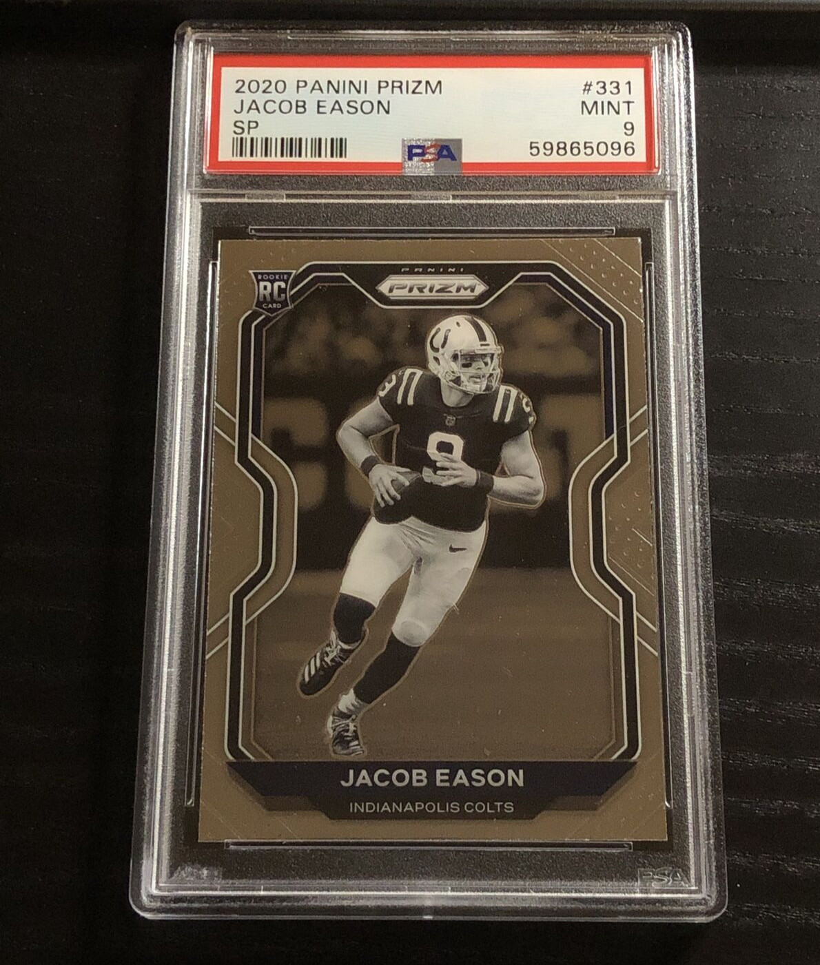 Jacob Eason 2020 Panini Prizm Variation SP ROOKIE RC #331 PSA 9 MINT