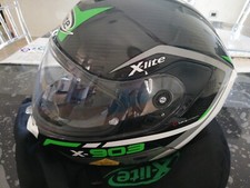 CASCO INTEGRALE MOTO TOURING X-LITE X-903 ULTRA CARBON bianco e verde xxs