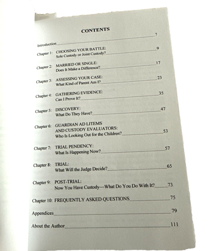 Preparing For A Child Custody Trial Stan R. Weller 2012 Out of Print - Picture 2 of 6