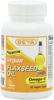 Deva Organic Vegan Vitamins Flax Seed Oil, Omega-3, 90 Vegi Caps on sale Deva Organic Vegan Vitamins Flax Seed Oil, Omega-3, 90 Vegi Caps on sale