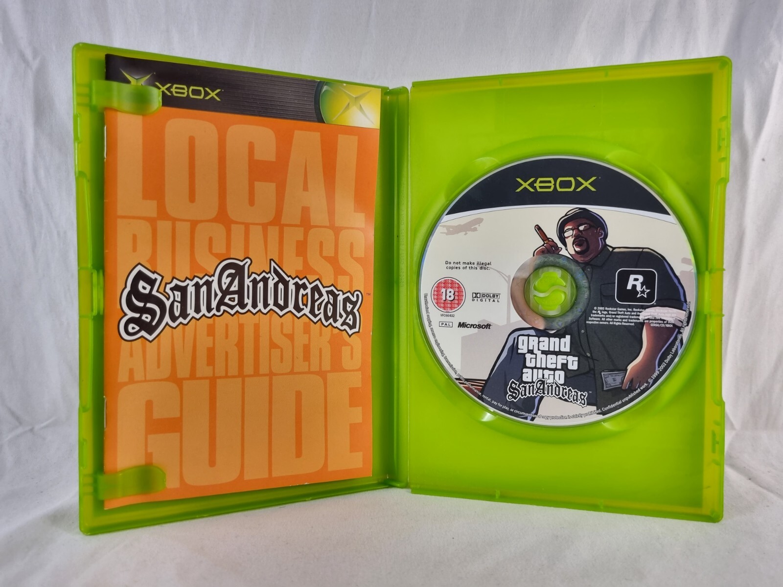 Grand Theft Auto San Andreas Xbox OriginalPAL Game Manual Included Free