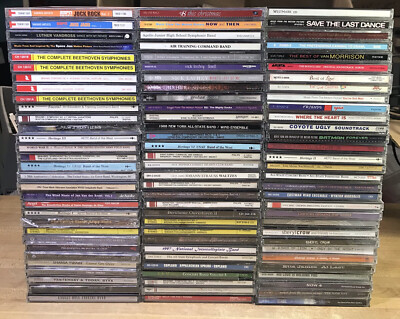 Lot 100 Used ASSORTED Music CDs Bulk Wholesale Original Cover Art NO DUPLICATES!