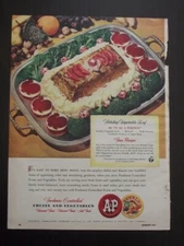 A&P GROCERY STORE FRUITS AND VEGTABLES 1948 PRINT AD