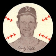 1954 Preferred Products (Douglas Felts) Andy Pafko Milwaukee Braves ~ High grade