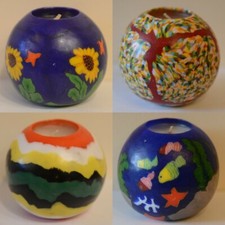 4" Ball Candle Set quantity 4  1