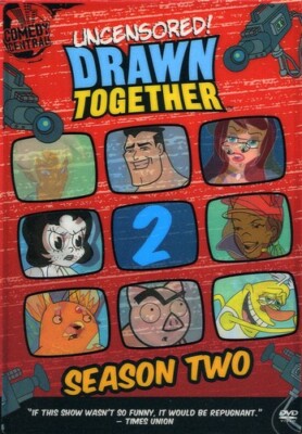DRAWN TOGETHER~UNCENSORED!~SEASON TWO-2~2005 VG/C 2 DISC DVD~W/EXT. VERSIONS