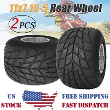 2x 11x7.10-5 5" Rear Wheel Tire Rim For Go Kart Trike Mobility Scooter ATV Buggy