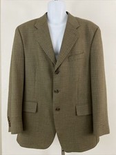RALPH LAUREN Polo University Wool Herringbone 3 Button Blazer Jacket Sz 42R