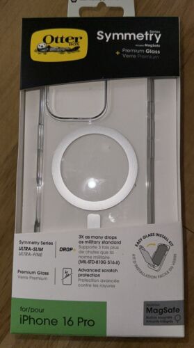 Otterbox Symmetry iPhone 16 Pro + Clear Case & Screen Protector