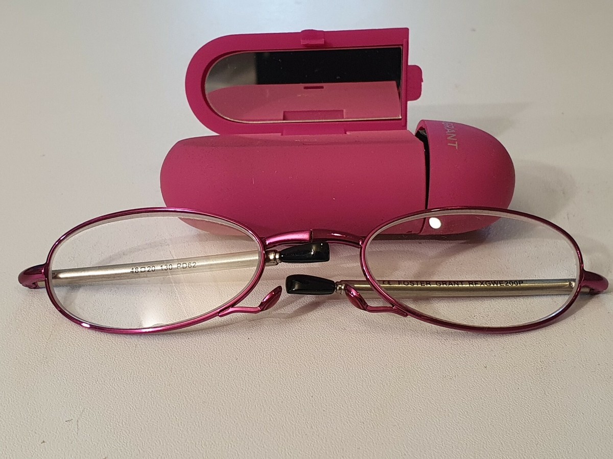 Foster Grant Magnivision Gwendolyn Pink Folding Reading