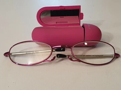 Foster Grant - Magnivision - Gwendolyn Pink - Folding Reading Glasses - Mirror