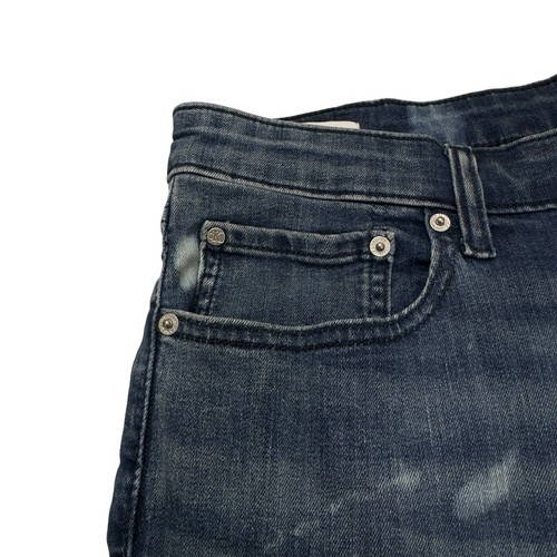 Calvin Klein Men's Distressed Bleached Blue Skinny Jeans Size 38 x 32 - Picture 9 of 12