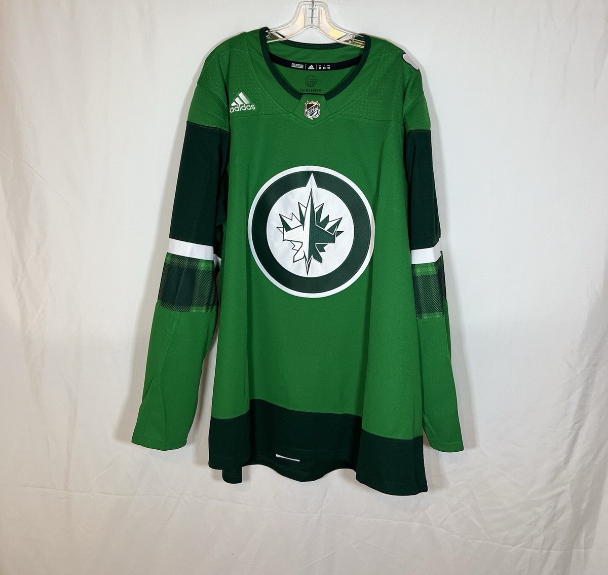 Adidas Primegreen Winnipeg Jets Patrick's Day Hockey Jersey