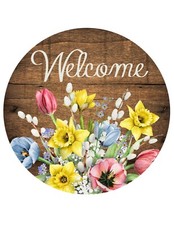 WELCOME SPRING  Design  Metal Sign PLEASE READ DESCRIPTION 