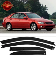 Out-Channel Window Visor Sun Vent Rain Wind Guard Shade For 01-05 Lexus IS300