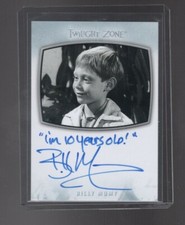 2020 Twilight Zone Archives AI-23 Bill Mumy auto. card with inscription.