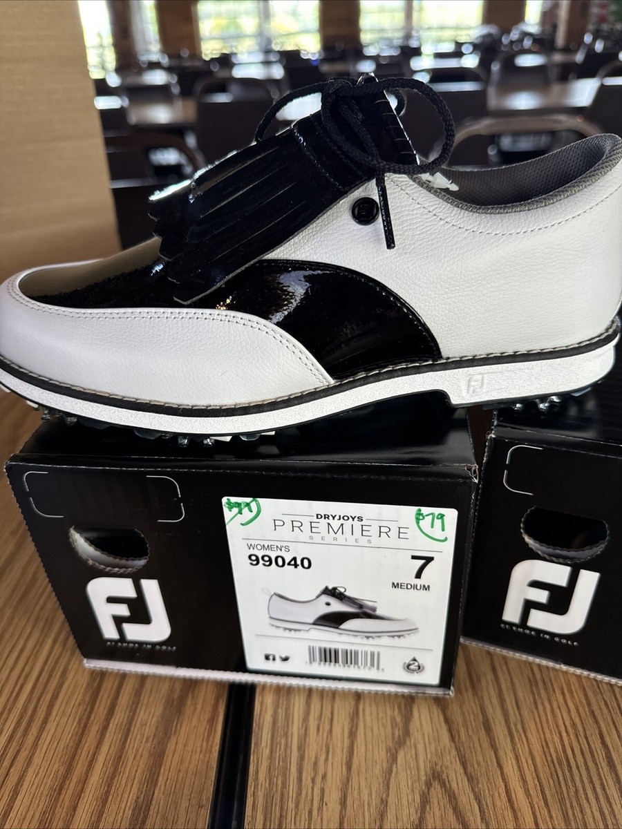 NEW FJ FootJoy DryJoy Premier Women's Size 7M Spiked Golf Shoes
