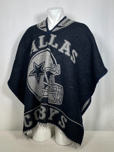 Dallas Cowboys NFL Mexican Gaban Reversible Poncho Serape - Picture 4 of 8