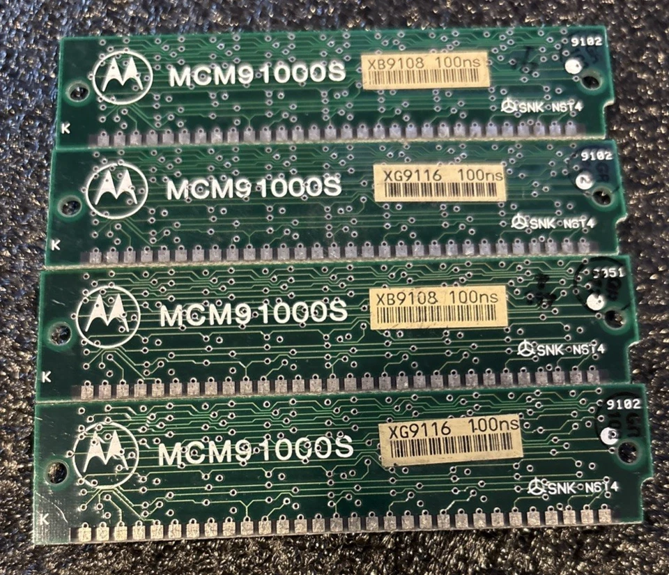 PC de memoria 4 MB 4 x 1 MB 30 pines SIMM 100ns PLATA MCM91000S, IBM 286/386 *PROBADO* Foto 2 de 4