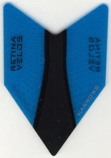 Aqua Blue RETINA VELOS HARROWS Dart Flights: 3 per set