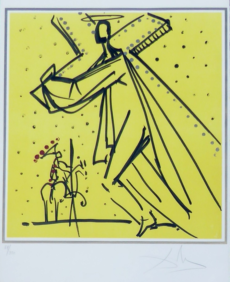 ルーマニア 作家 手描き アート 絵画 ブカレスト アテネ音楽堂 サイン入り Salvador Dali Knights of the Round Table 12 Apostles Hand Signed