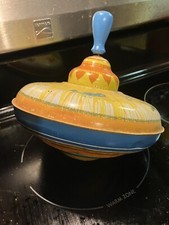 vintage ohio art spinning top Wood Handle