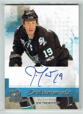 10-11 UD Upper Deck The Cup Enshrinements  Joe Thornton  /50  Auto  HOF