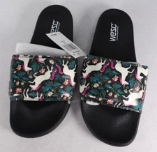 WESC MEN'S UNICORN  SLIDES COLOR BLACK SIZE 11 NIP