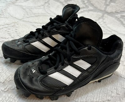 Adidas Vintage 2000 Y2K Youth Sz 1 Black White Stripe Soccer 