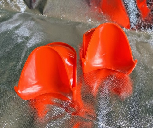 Puppenhaus 2 Panton Stühle orange Space Age Design Bodo Hennig Puppenmöbel Möbel - Bild 2 von 8