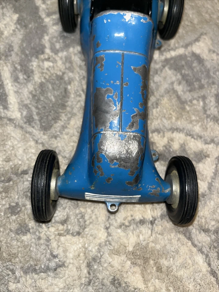 VINTAGE RARE Black L. M. COX CO.  THIMBLE DROME SPECIAL #5 PUSHER SANTA ANA USA! - Image 3 of 4