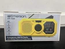 New Emerson Emergency AM / FM Radio # ER-7050 with Weather Band & Power Bank