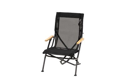 Snow Peak Mesh Row Chair 30 Foldable Rich Black Compact Limited LV