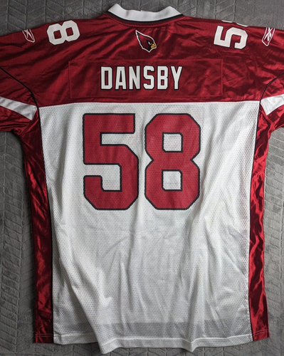 Reebok Trikot weiß rot Herren Gr. 2XL #58 Karlos Dansby Arizona Cardinals NFL - Bild 2 von 6