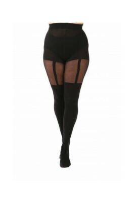 Buy MANZI Womens Faux Thigh High Stockings - Stylish Opaque Tights - View #2