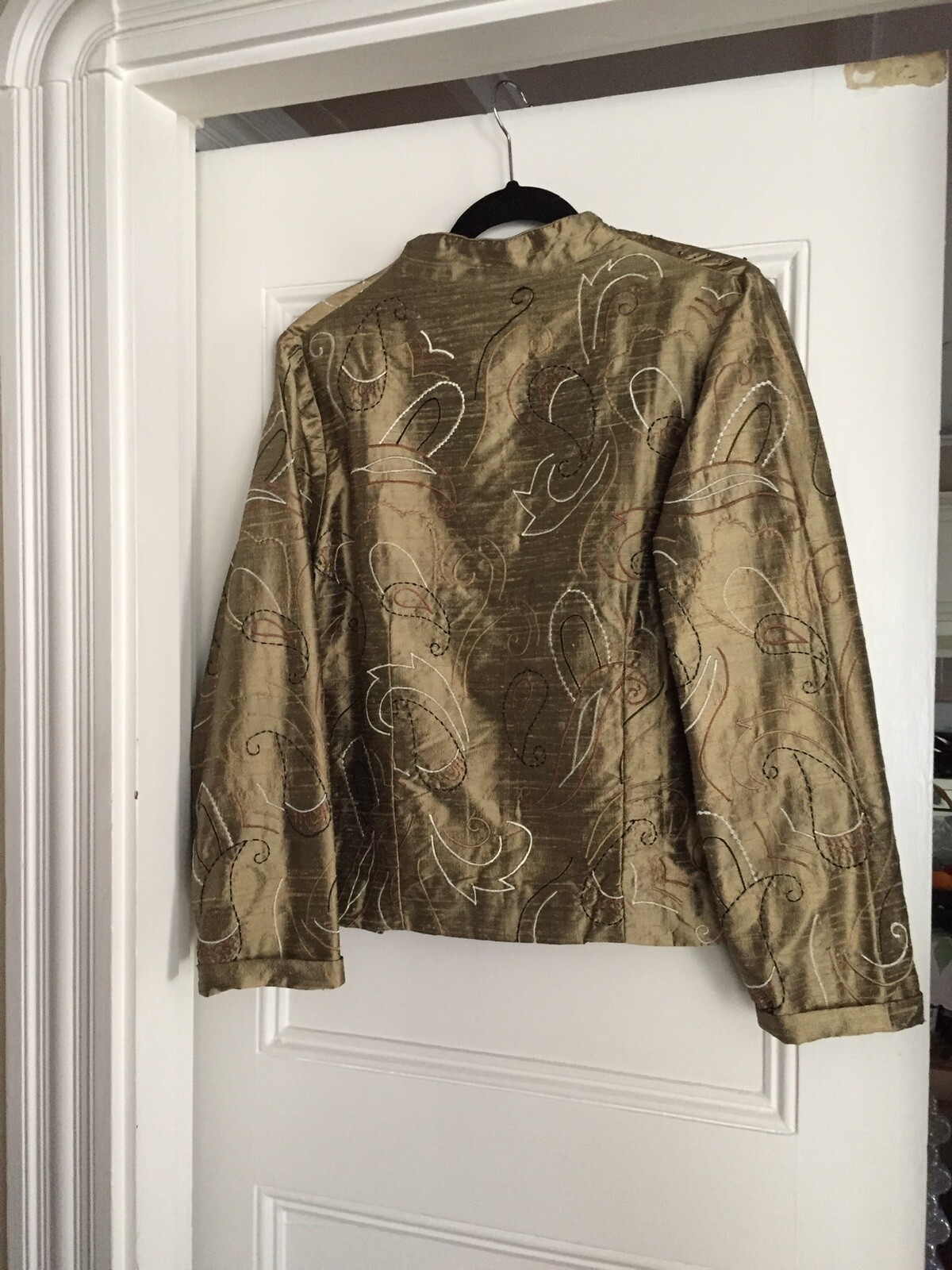 JCC Signature 100 Silk Exclusive Embroidery Gold Jacket/Blazer Of