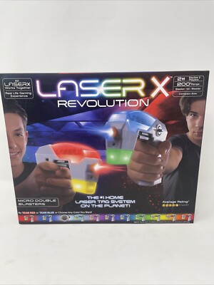Laser X Revolution 2 Player 200 Range Double Blasters Laser Tag Gaming NIB