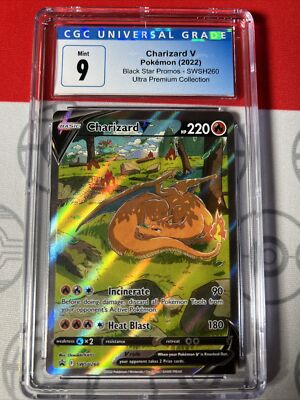 CGC 9 Charizard V SWSH260 Ultra Premium Collection Promo Pokemon