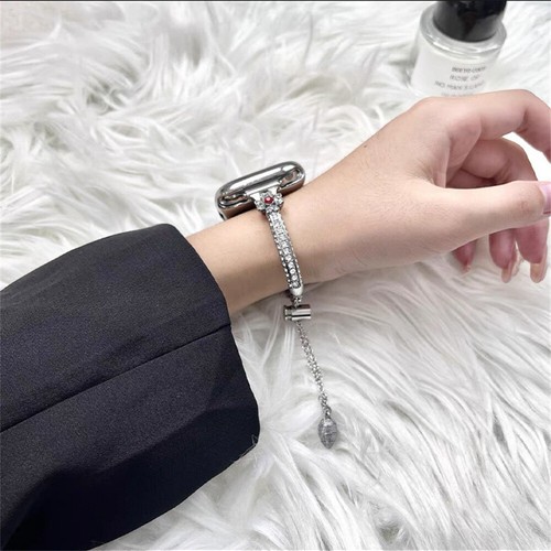 Diamond Steel Bracelet Band Strap For Apple Watch Ultra 49mm 9 8 7 SE 6 5 4 3 2 - Picture 8 of 21