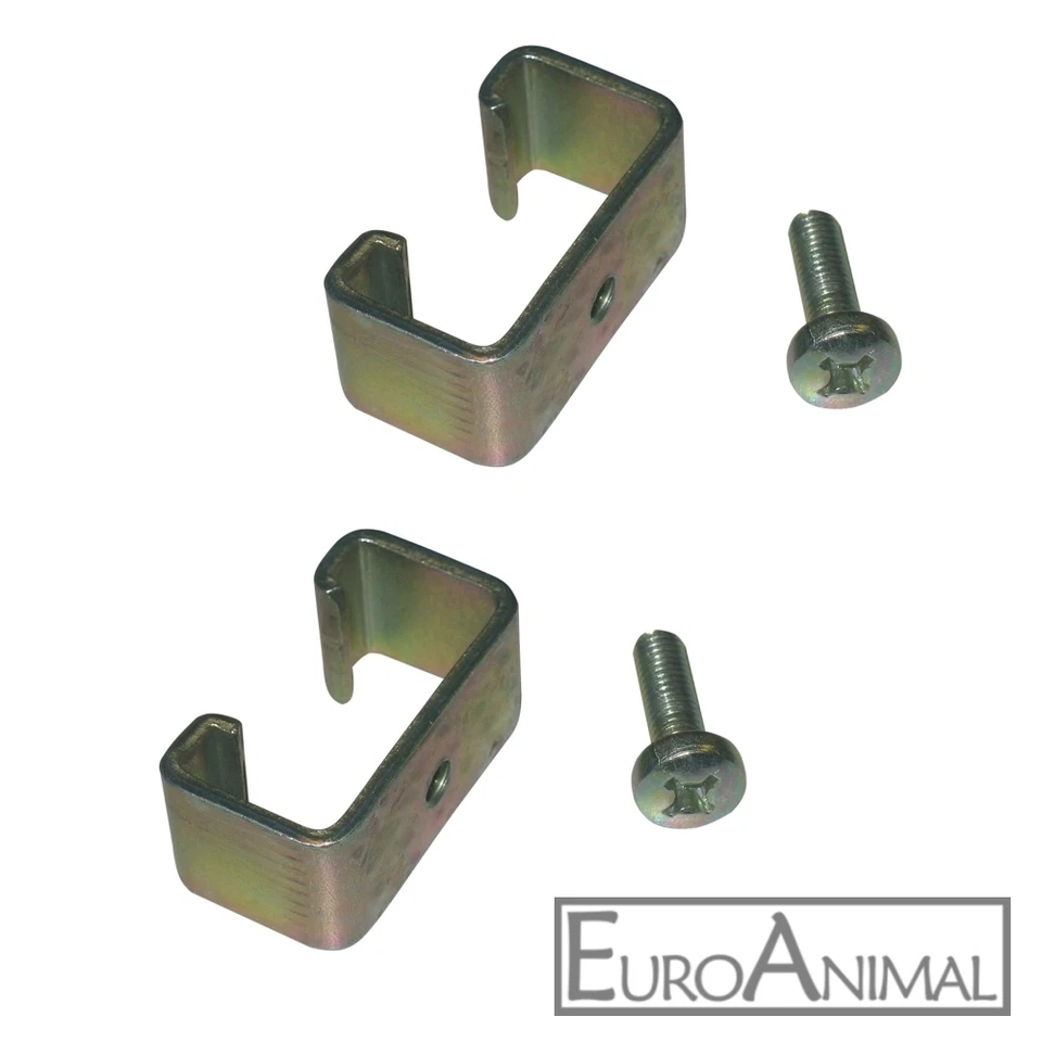 MARKENLOS 2 St. Universal Klammer für T-Pfosten metrische Gewinde