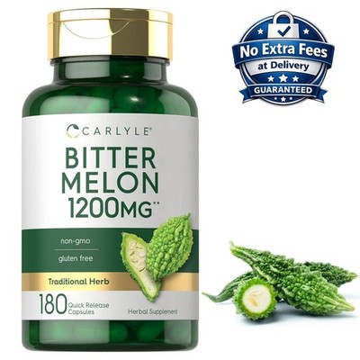 Bitter Melon Extract 1200mg 180 Capsules | Momordica charantia | 6 Month Supply	