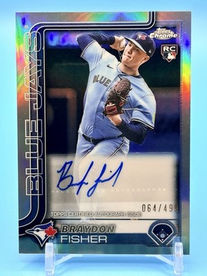 2025 Topps Chrome Update - Autographs Braydon Fisher #AC-BFI Refractor /499