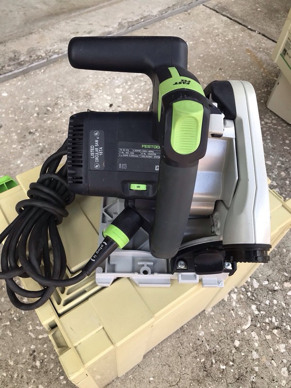 Festool TS 55 EQ-Plus Track Saw with Systainer Case PLUS extra Blade and Clamps