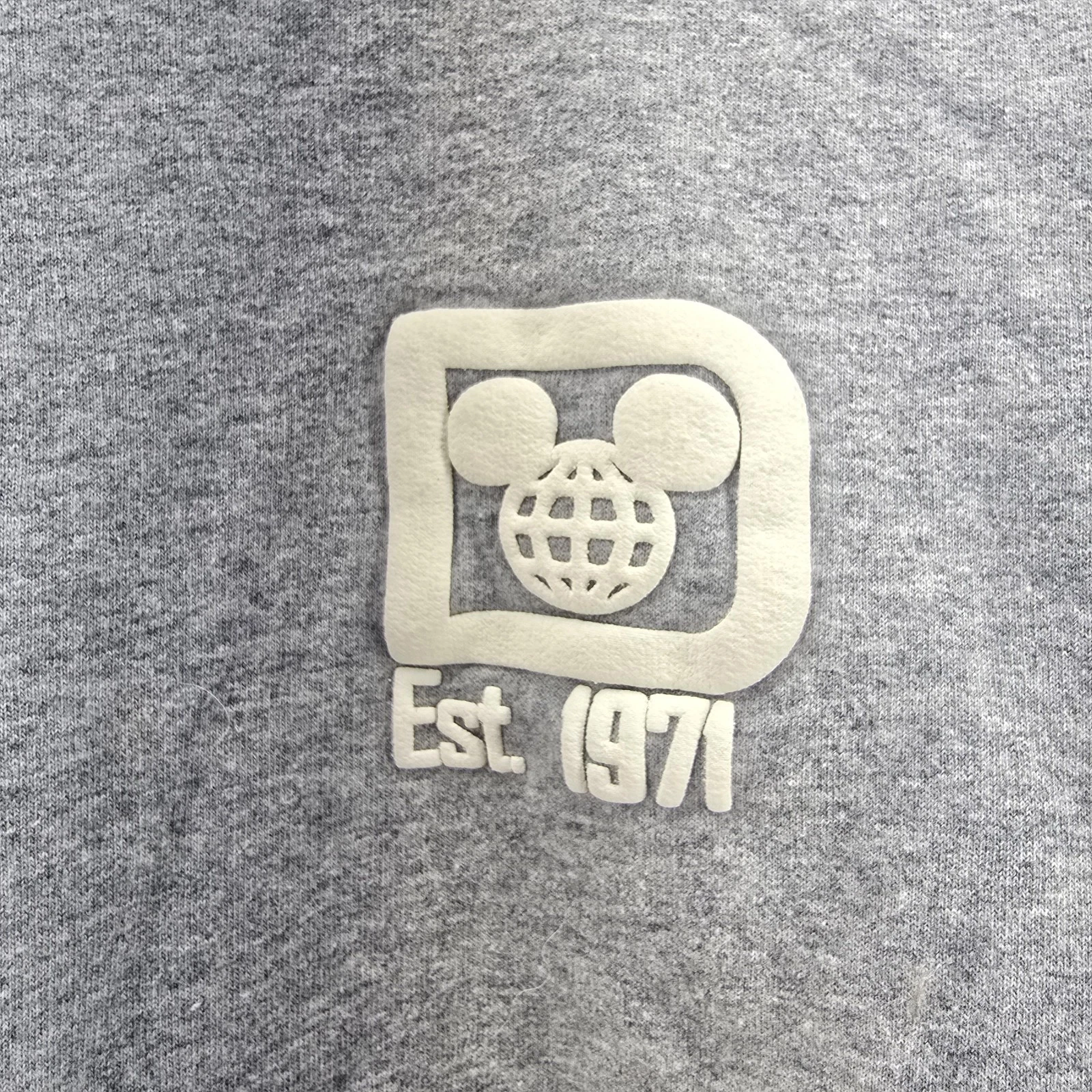 OFF WHITE Felpa sherpa Walt Disney World Spirit Jersey adulto grande grigio panna bianco