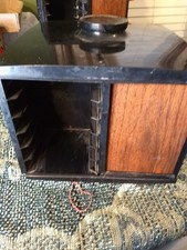 1 70 s Retro Stowaway 8Track Tape Carousel 24 Slot Rotating Faux Wood STACKABLE